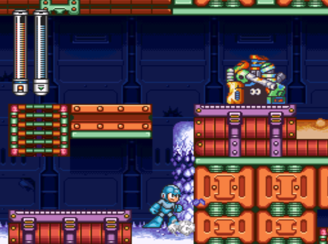 Mega Man 7 screenshot - Junk Man